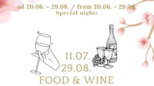 FOOD & WINE Gala nights at hotel Milenij